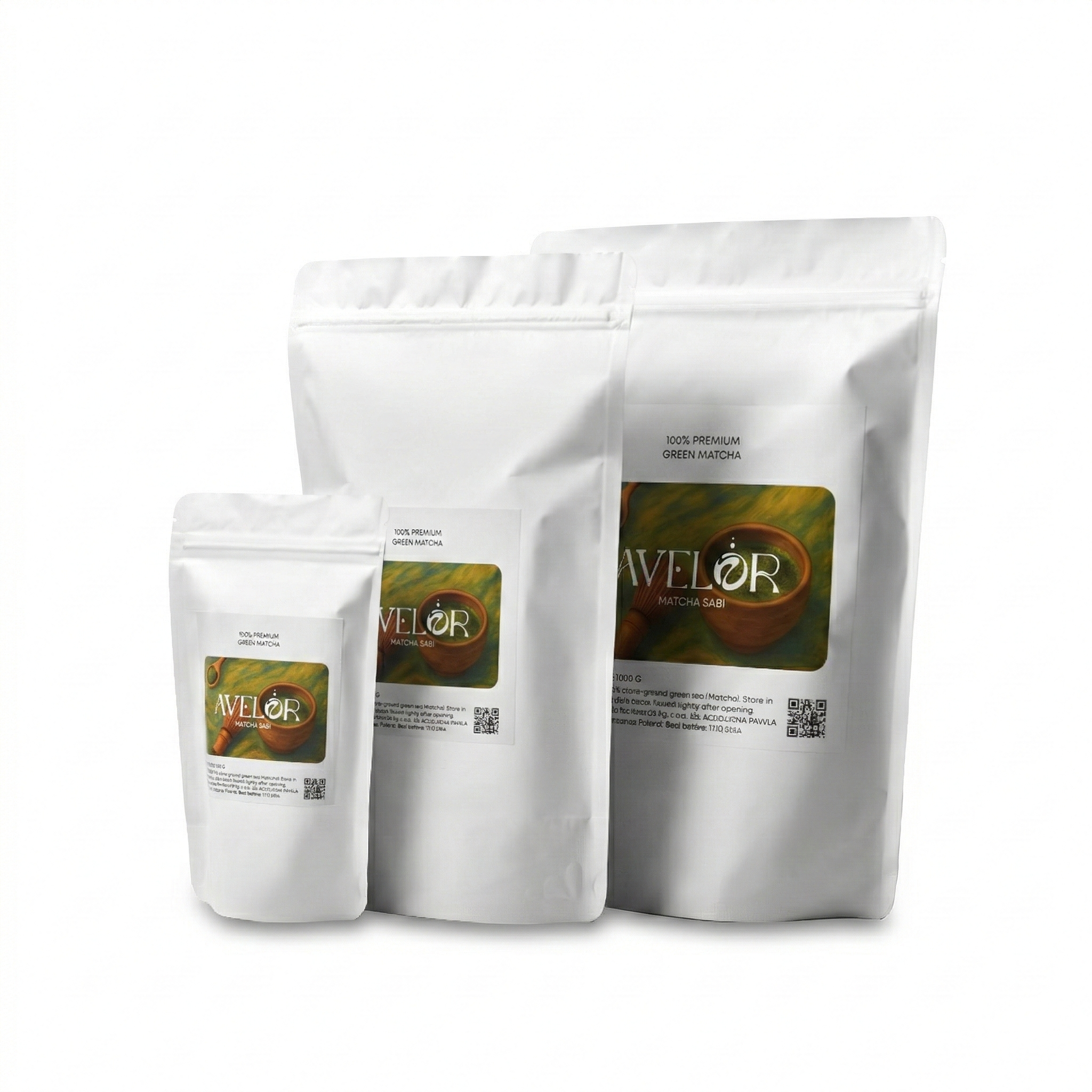 Avelor Sabi Ceremonial Matcha Green Tea Powder, 100% Natural, 100g.