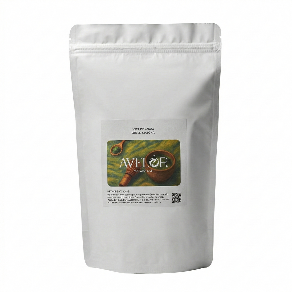 Avelor Sabi Ceremonial Matcha Green Tea Powder, 100% Natural, 500g.