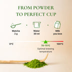 Avelor Sabi Ceremonial Matcha Green Tea Powder, 100% Natural, 100g.